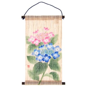 手描タペストリー　紫陽花♪